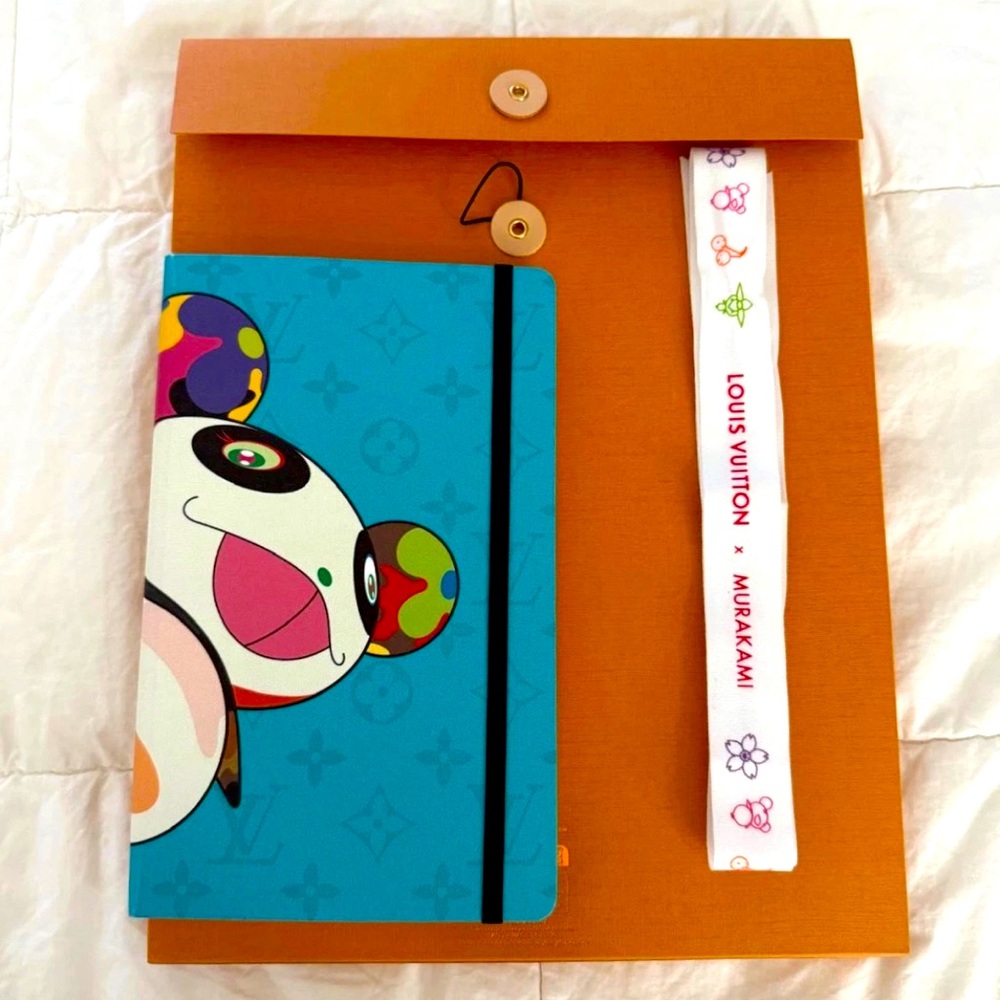 NEW Louis Vuitton x Murakami *SOLD OUT* Turquoise Panda Monogram Notebook
